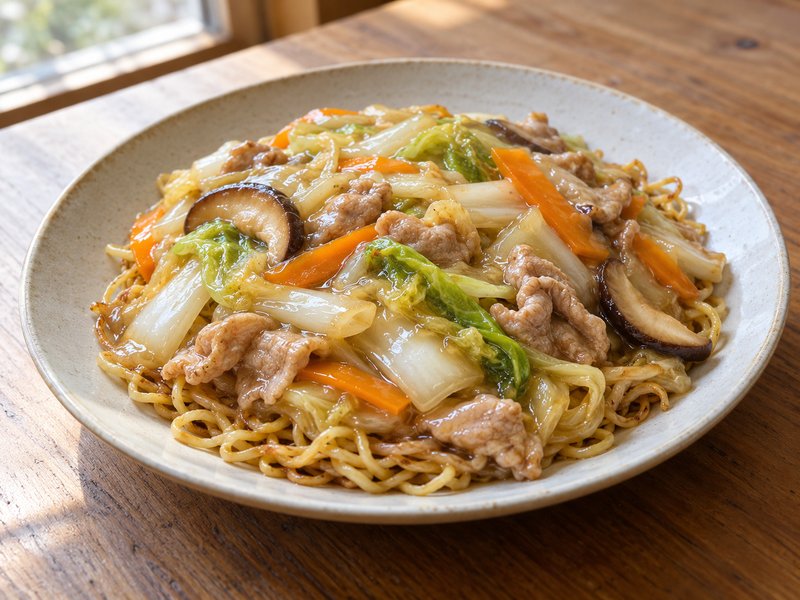 あんかけ焼きそばの完成イメージ