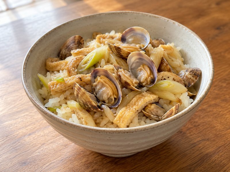 あさりの深川丼の完成イメージ
