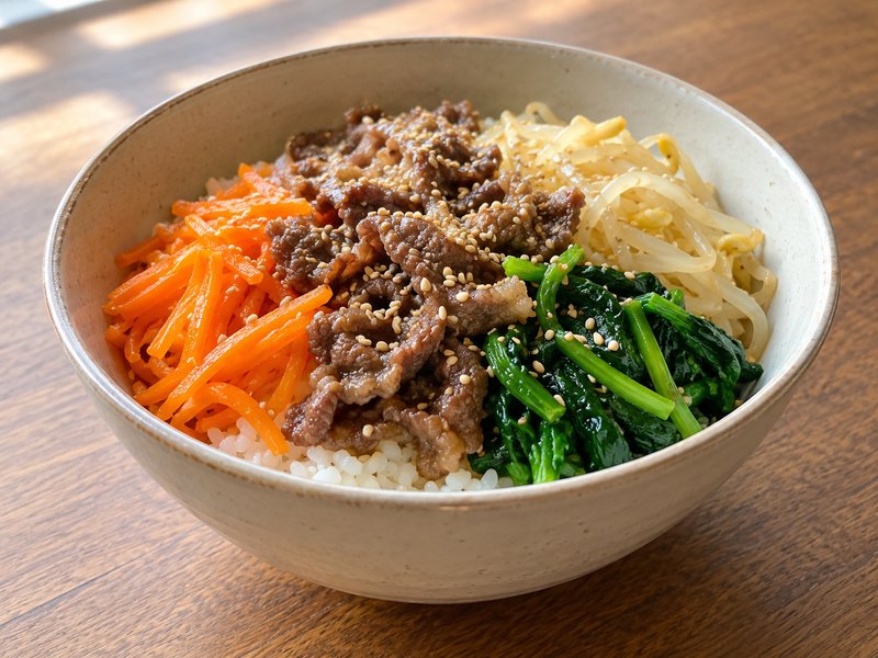 ビビンバ丼の完成イメージ