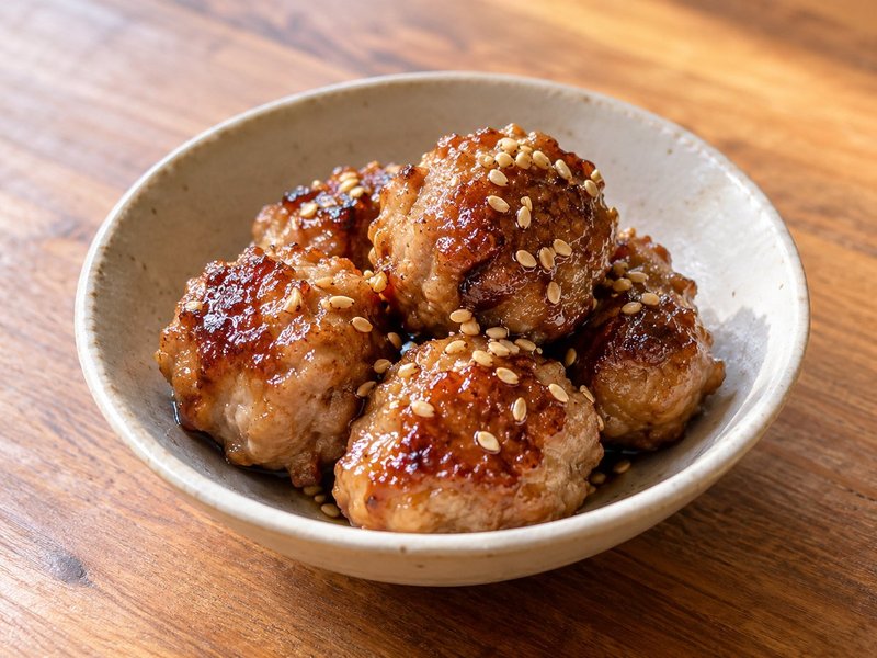 豚こまのころころ甘辛焼きの完成イメージ