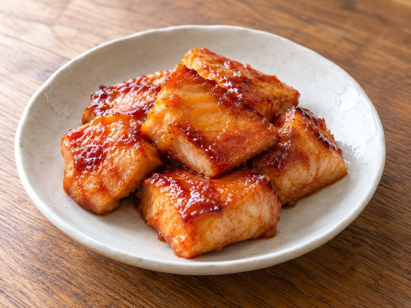 めかじきのひと口ケチャップ焼きの完成イメージ