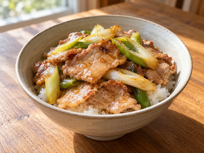 豚丼の完成イメージ
