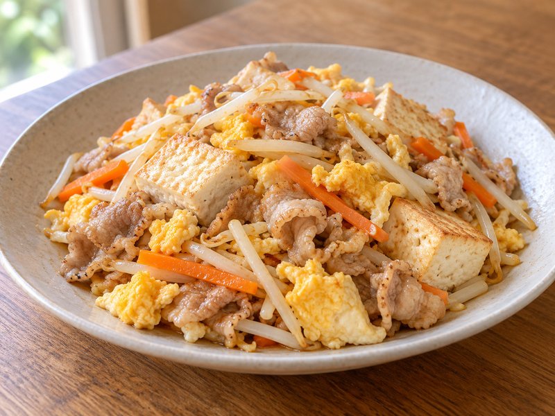 豆腐チャンプルーの完成イメージ