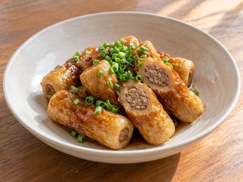 ちくわの肉詰め照り焼きの完成イメージ