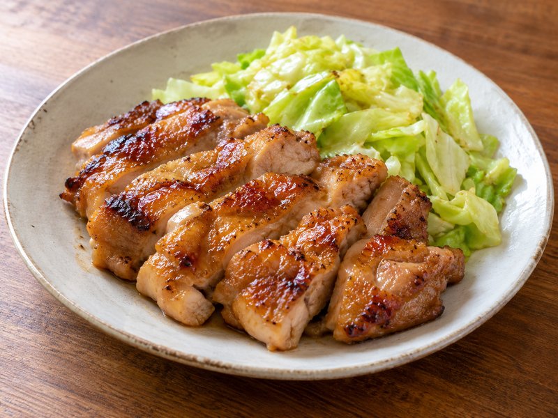 鶏ももの味噌焼きの完成イメージ