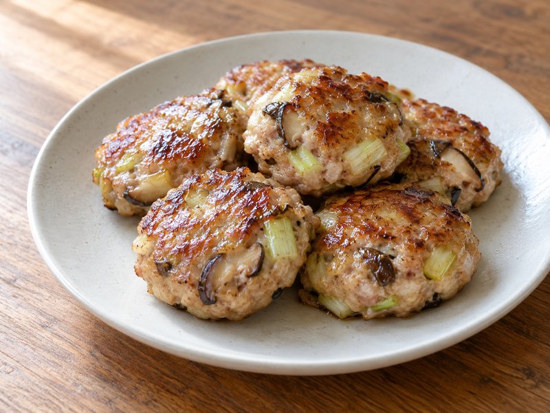 豚ひき肉の中華つくね焼きの完成イメージ