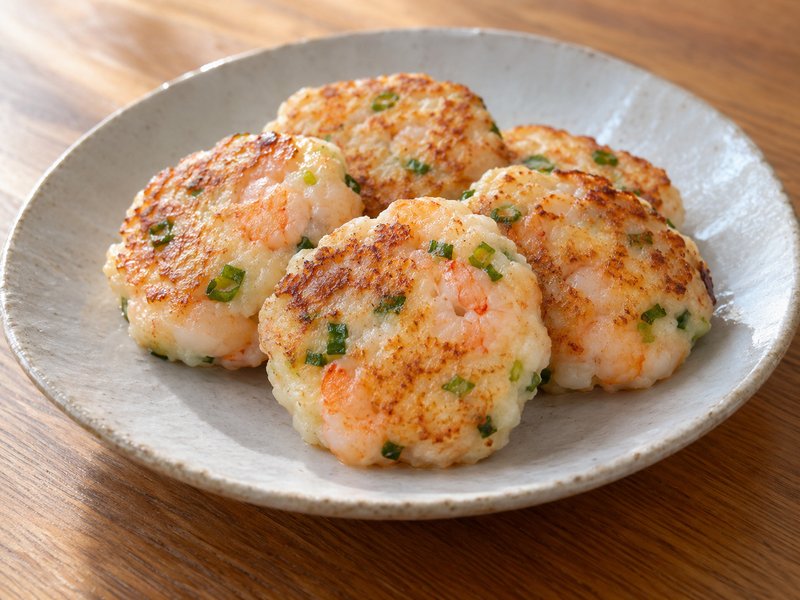 えびとはんぺんのしんじょ焼きの完成イメージ