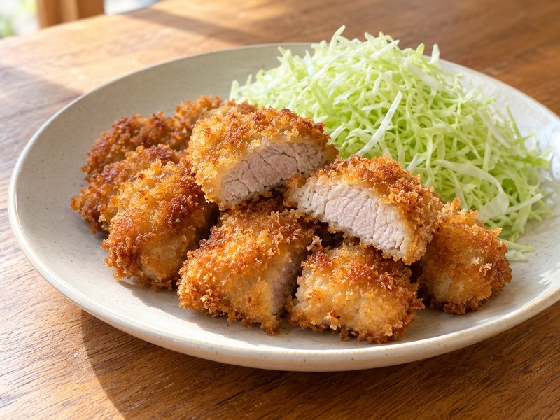 豚ヒレのひとくちカツ(揚げ焼き)の完成イメージ