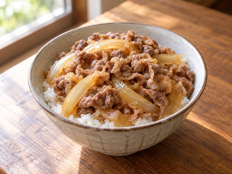 牛丼の完成イメージ