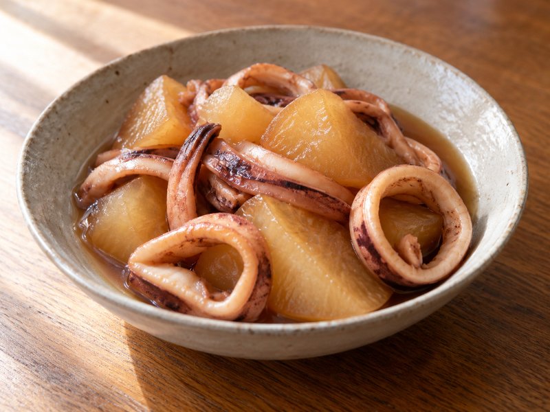 いかと大根の煮物の完成イメージ