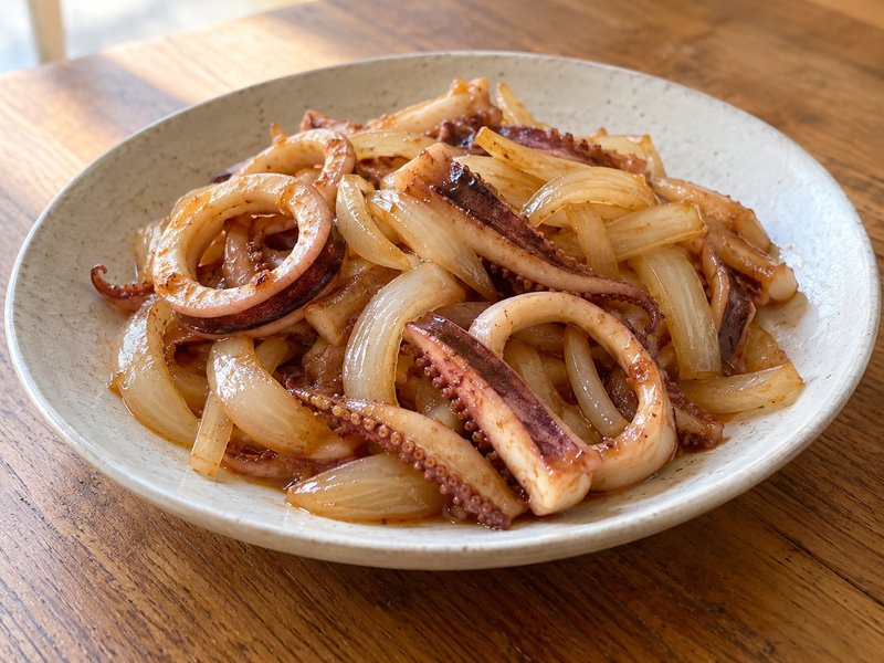 いかのしょうが焼きの完成イメージ