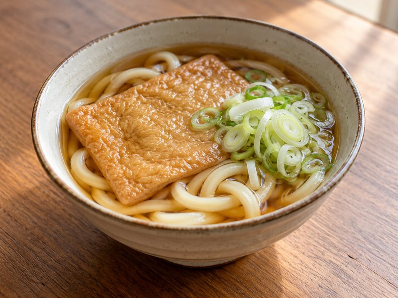 きつねうどんの完成イメージ