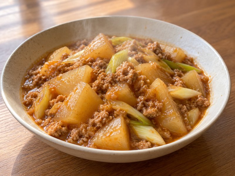 麻婆大根の完成イメージ