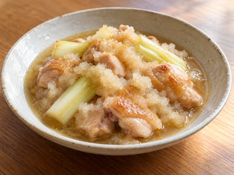 鶏のみぞれ煮の完成イメージ