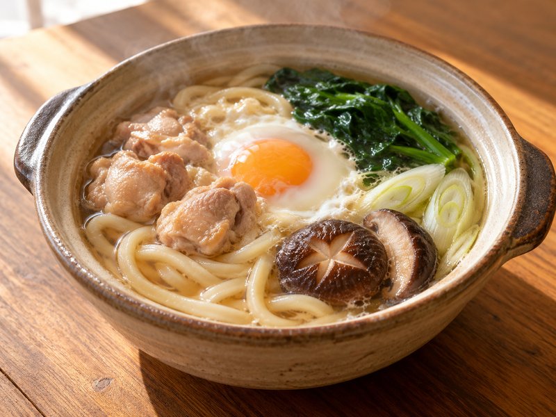 鍋焼きうどんの完成イメージ
