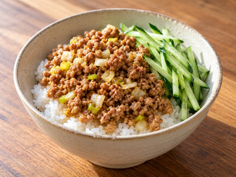 肉味噌丼の完成イメージ