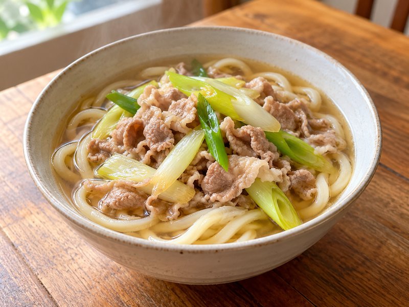 肉うどんの完成イメージ