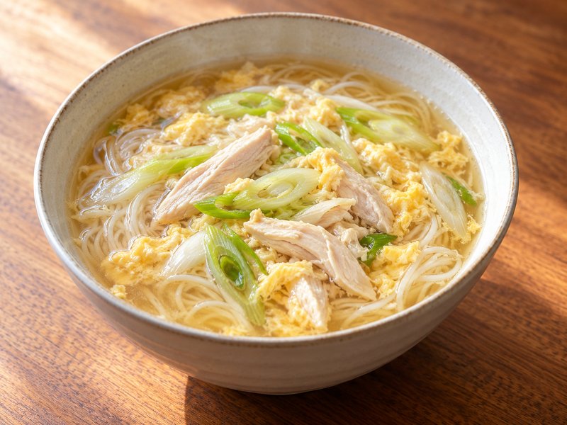 ささみのにゅうめんの完成イメージ