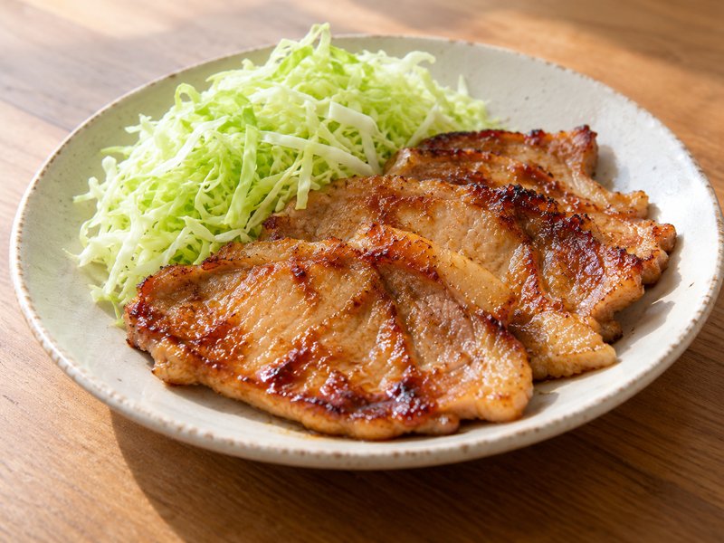豚ロースの味噌漬け焼きの完成イメージ
