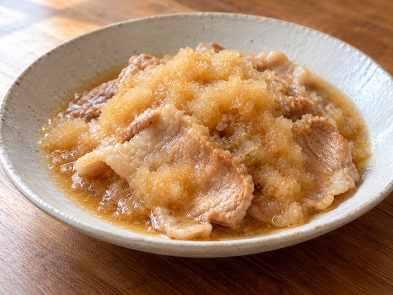 豚ロースのみぞれ煮の完成イメージ