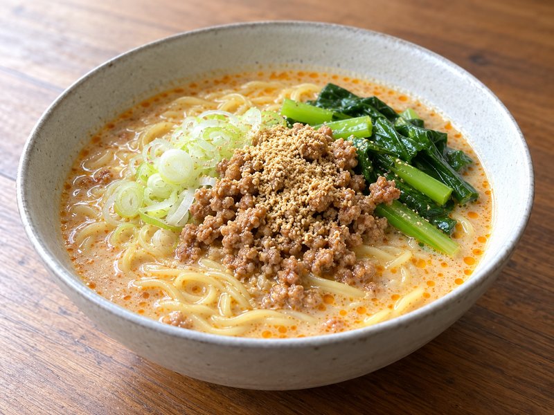 豆乳担々麺の完成イメージ