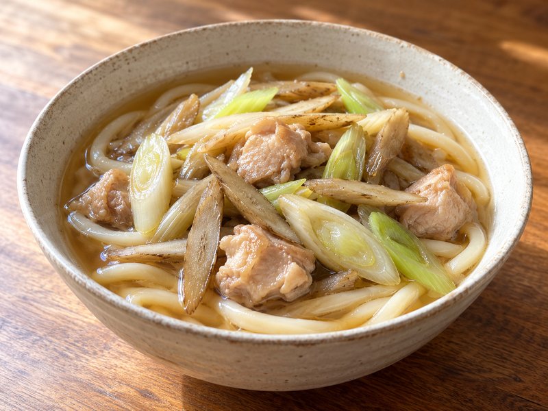 鶏ごぼううどんの完成イメージ