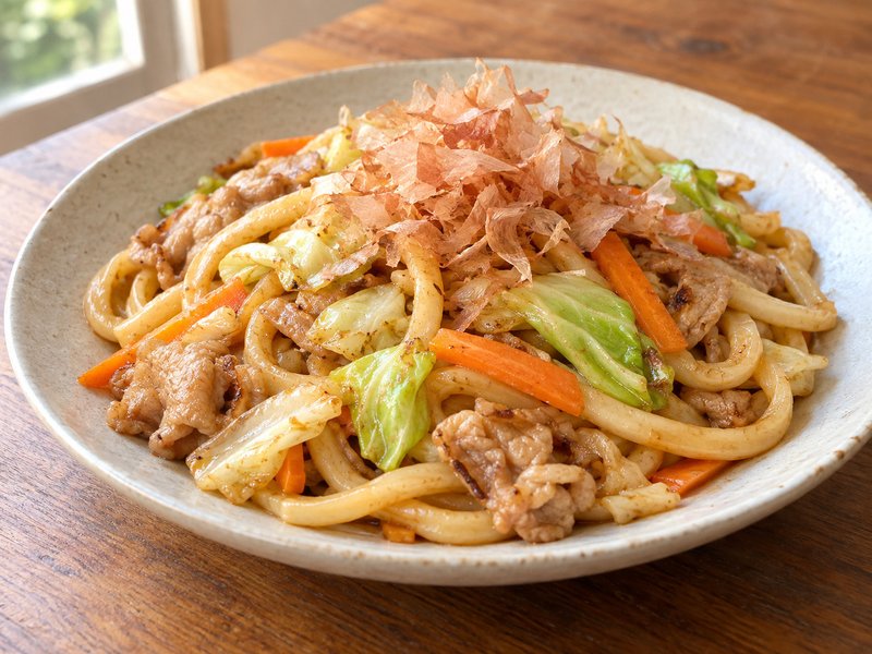 焼きうどんの完成イメージ