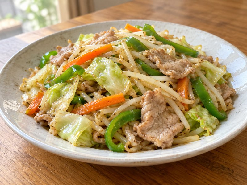 肉野菜炒めの完成イメージ