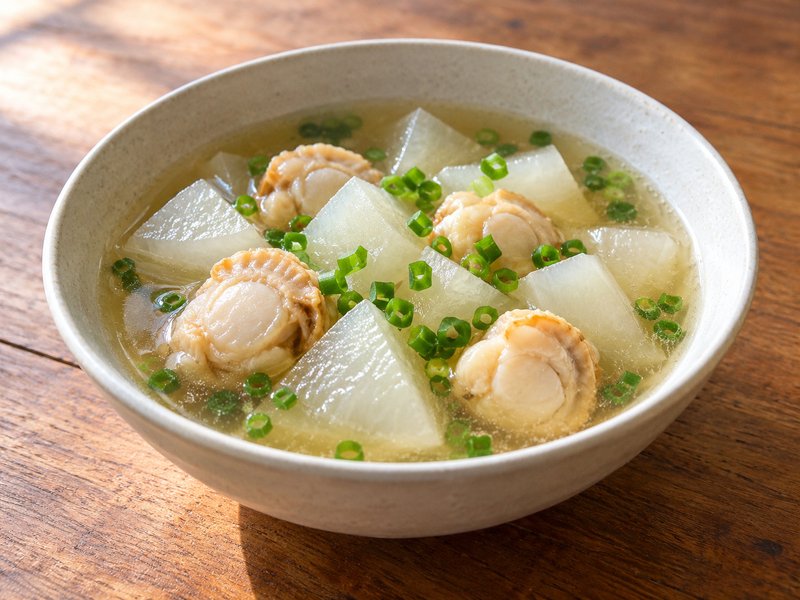 ほたてと大根の中華スープの完成イメージ