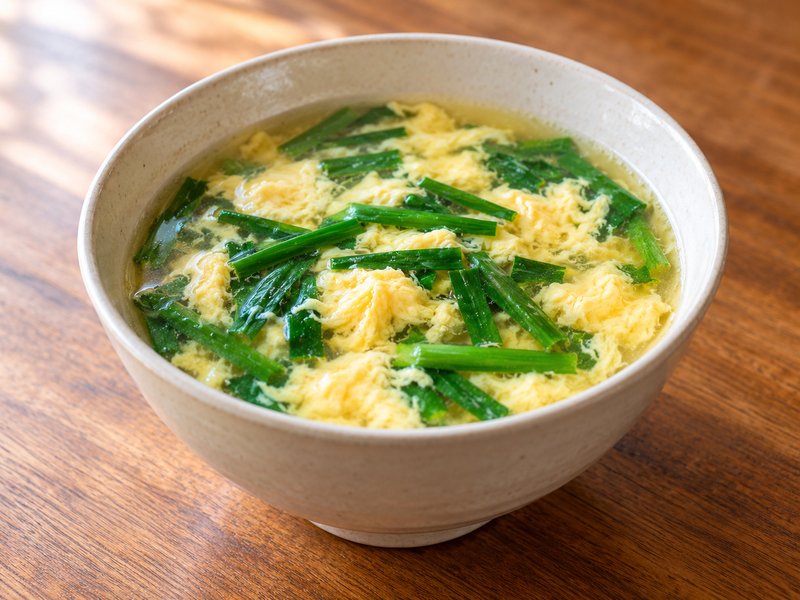 にら玉中華スープの完成イメージ