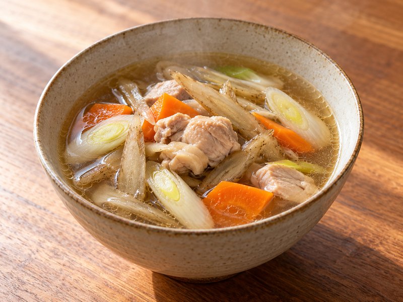 鶏ごぼう汁の完成イメージ