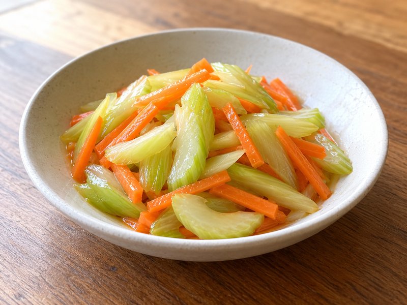 セロリの中華甘酢漬けの完成イメージ