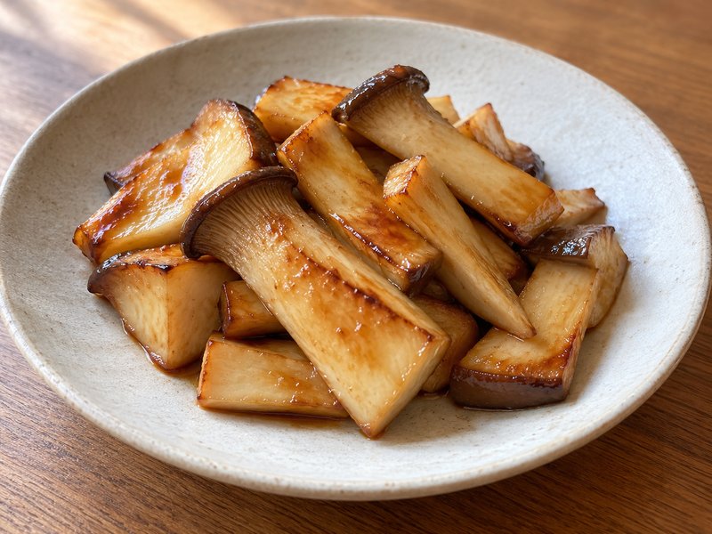 エリンギのしょうがじょうゆ焼きの完成イメージ
