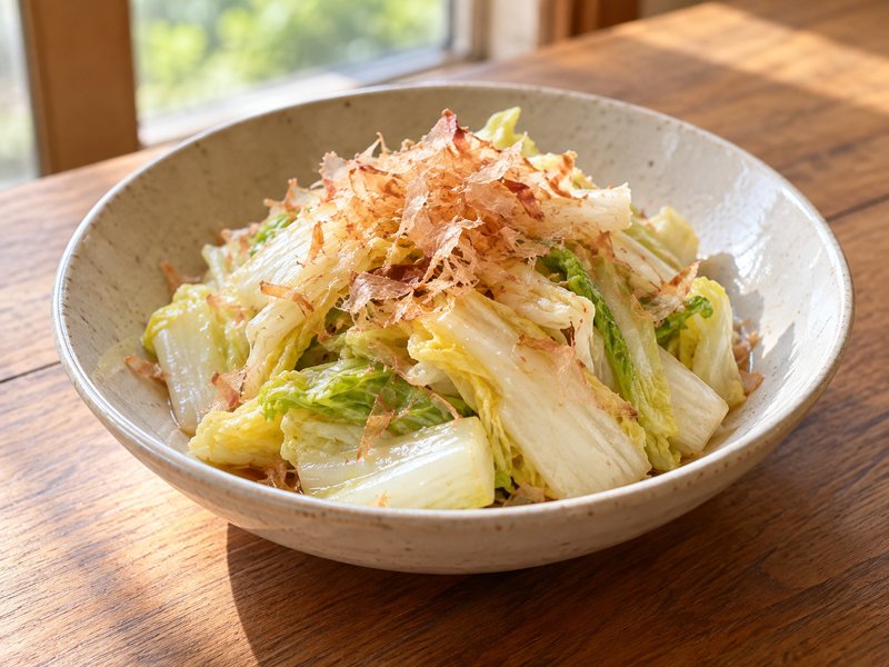 白菜のおかか浅漬けの完成イメージ