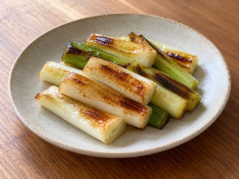 長ねぎの塩焼きの完成イメージ