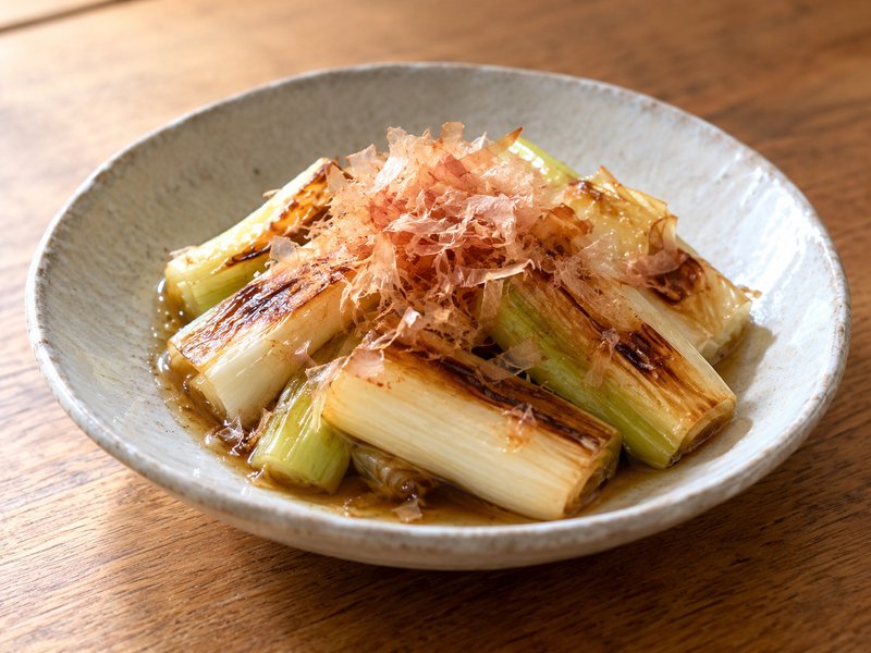 長ねぎの焼きびたしの完成イメージ