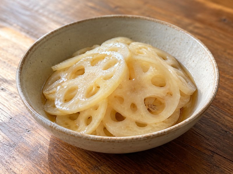 れんこんの甘酢漬けの完成イメージ