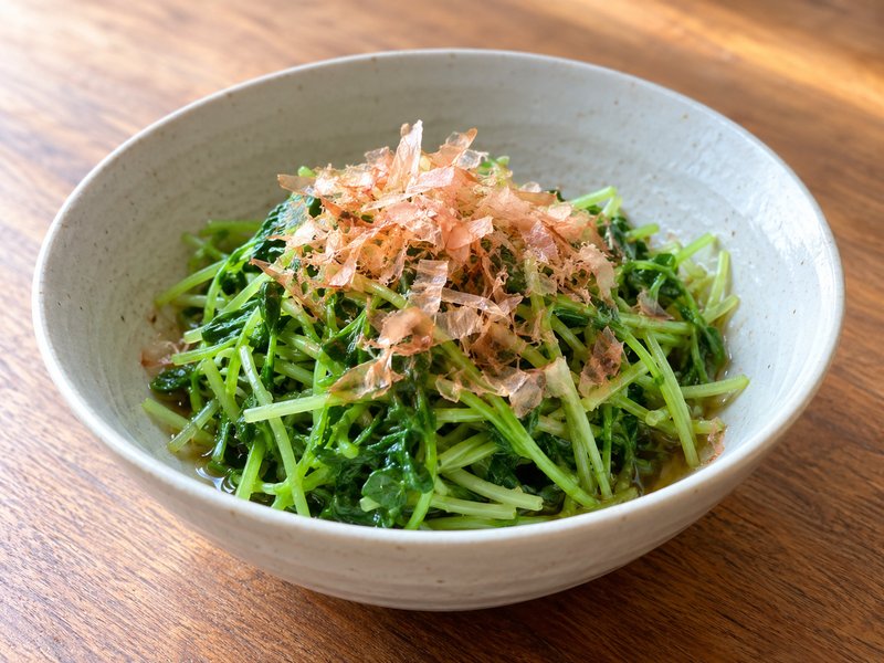 豆苗のおひたしの完成イメージ